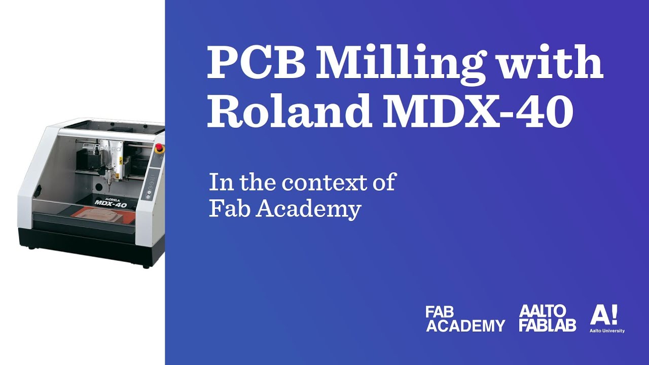 PCB Milling With MDX-40