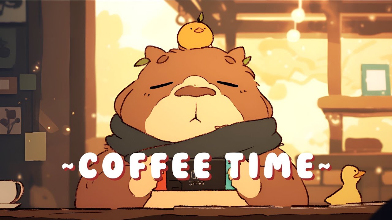 24/7 Capybara Lofi Beats - Calm Music for Focus & Study ~ Calm Energy ~ 🎵 💫