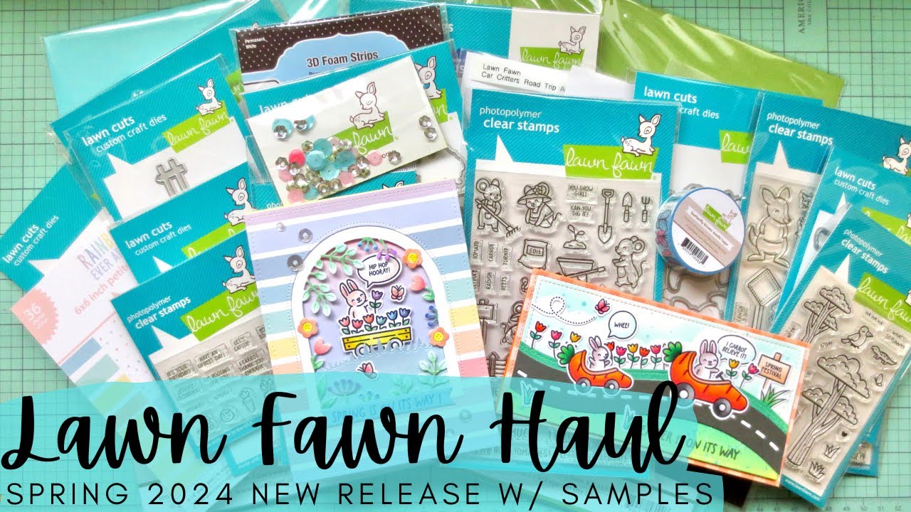 Lawn Fawn New Release Haul | Spring 2024 | Card Making Supplies + Back from Vacation!