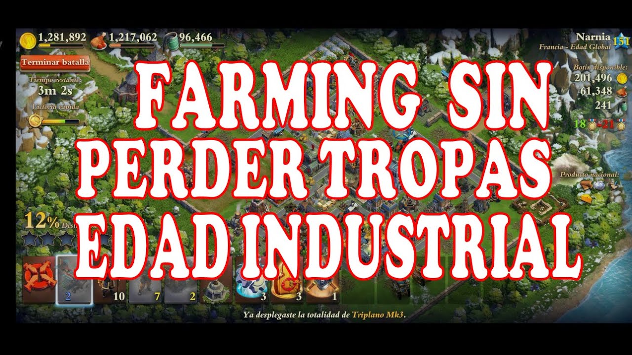 DOMINATIONS | TUTORIAL: FARMEA SIN PERDER TROPAS EN INDUSTRIAL