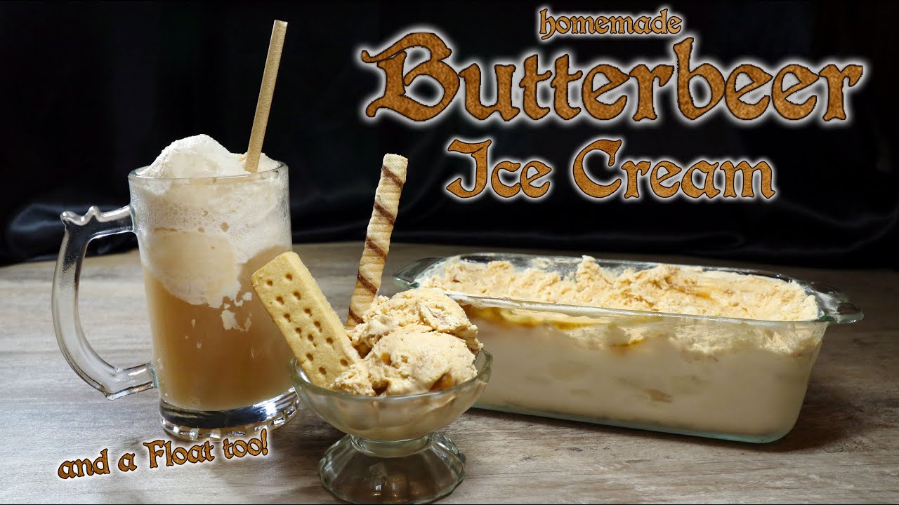 Butterbeer Ice Cream : How to Make Homemade Ice Cream No Machine Required : Butterbeer Float