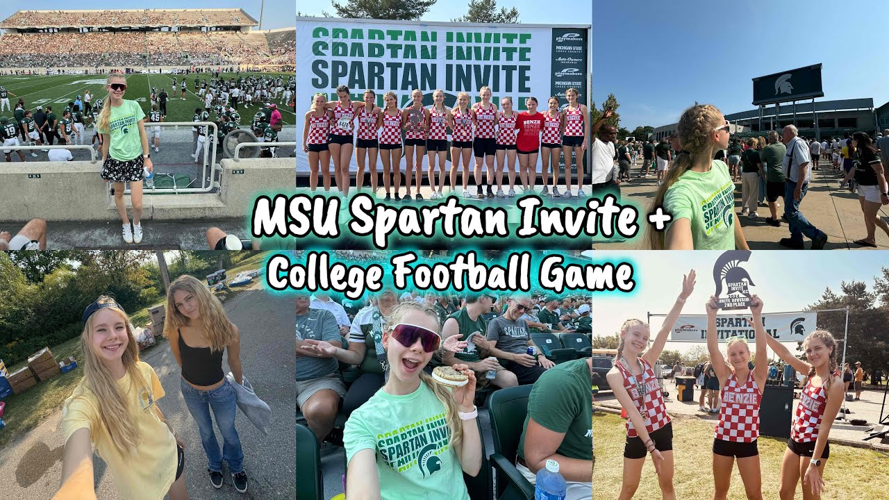MSU Spartan Invite + College Football Game🏈 Exchange year Auslandsjahr 24/25