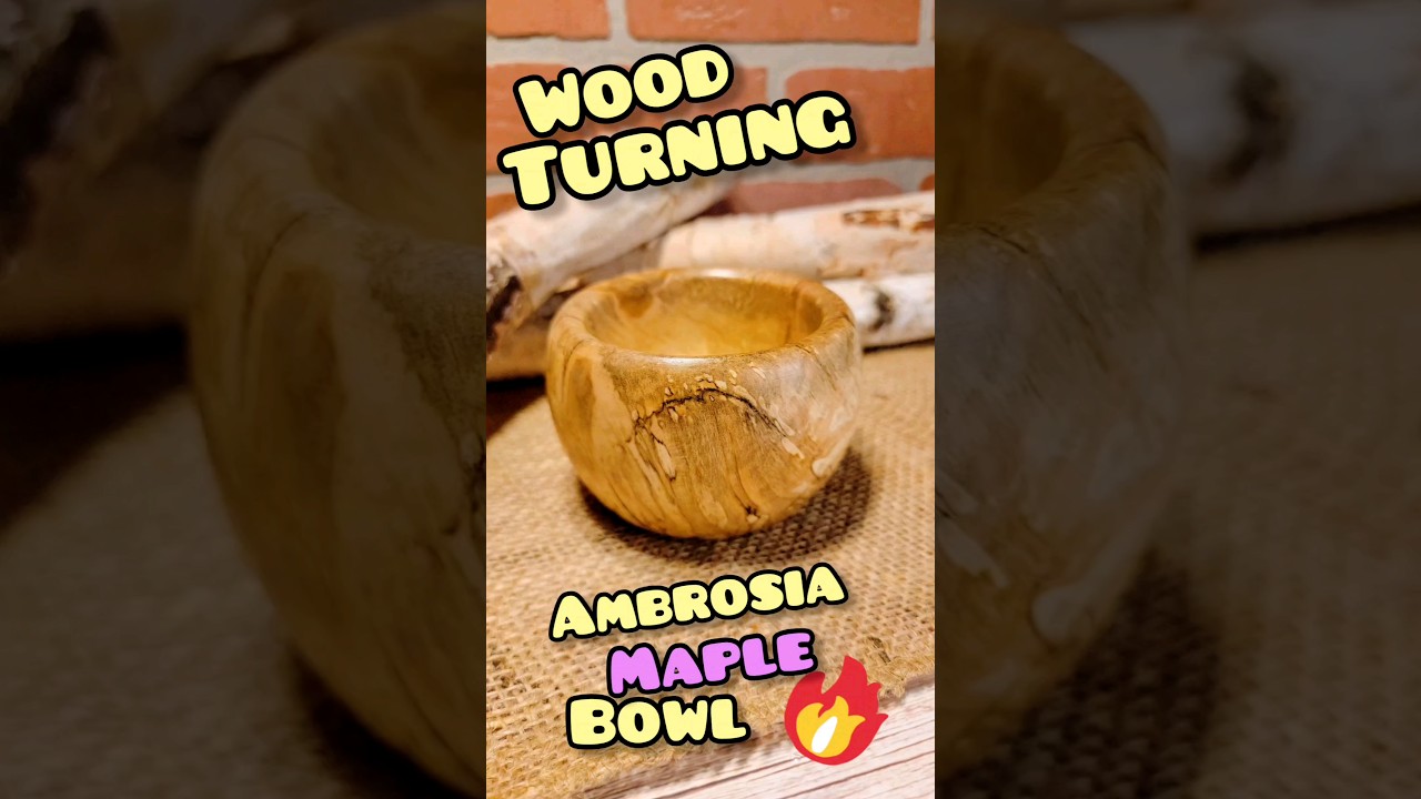 Wood Turning - Ambrosia Maple Bowl 🥣