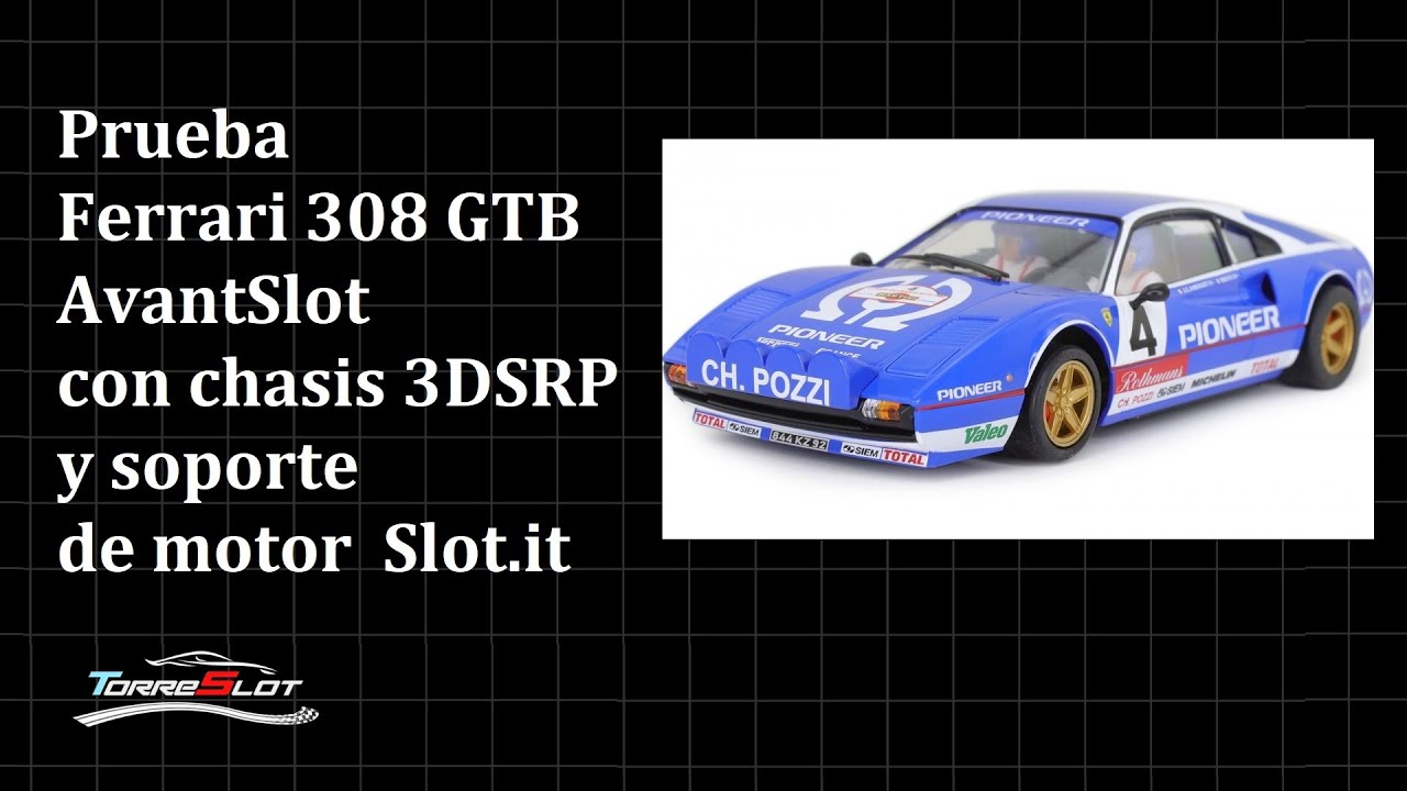 #Ferrari 308 GTB #AvantSlot con chasis #3DSRP y soporte de motor @slotitandpolicarofficial9687