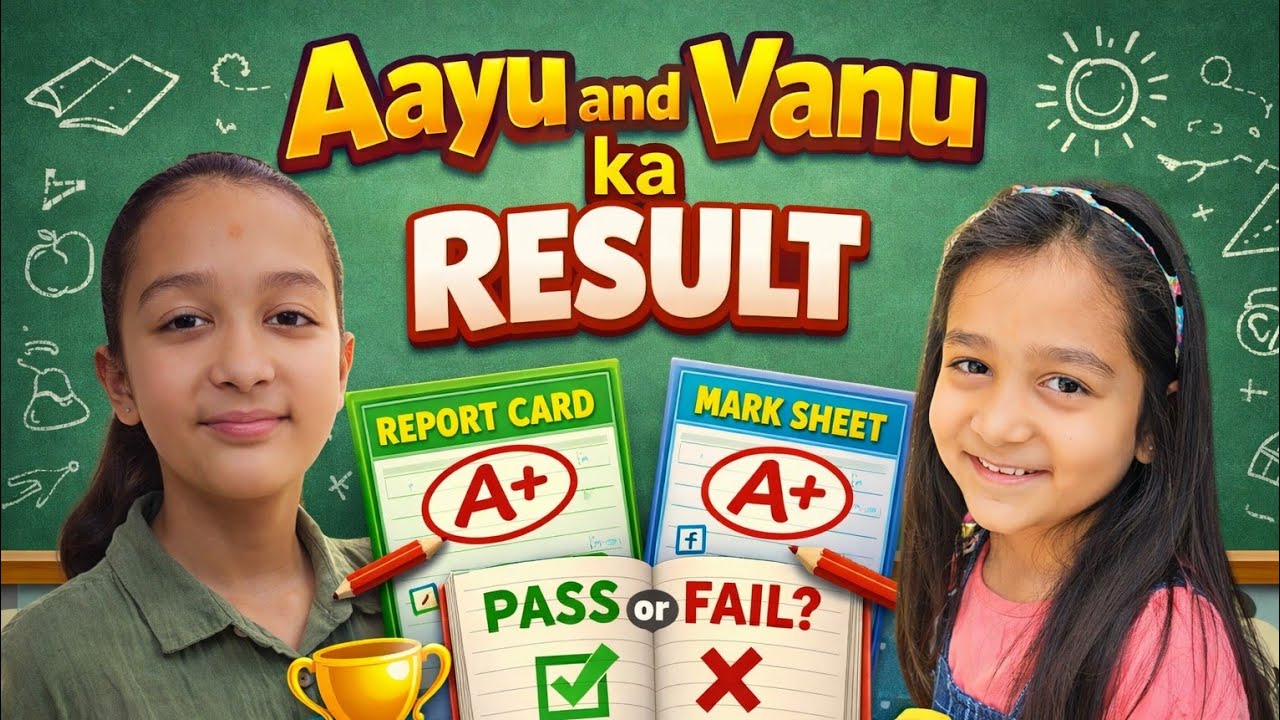 AAYU and VANU Ka RESULT🔥🎯💯 | RESULT DAY | Family Vlog | Aayu and Vanu
