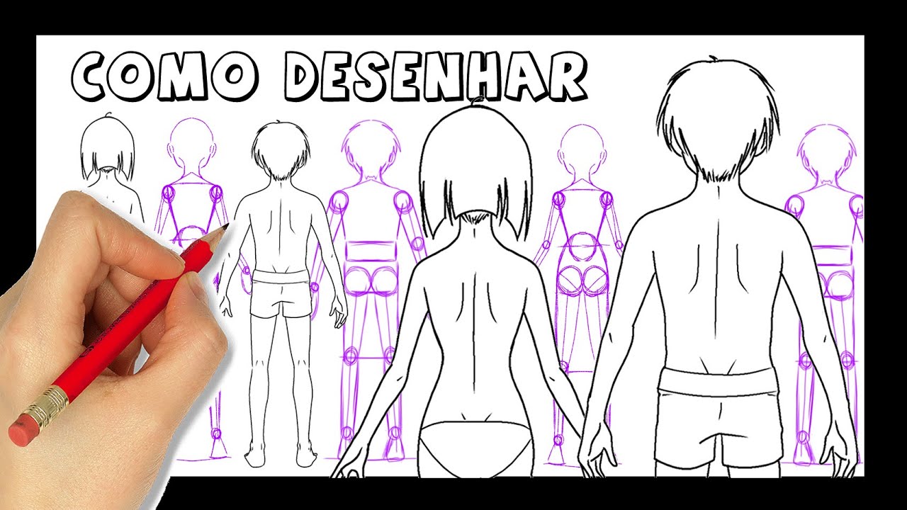 Como Desenhar Personagem de Costas