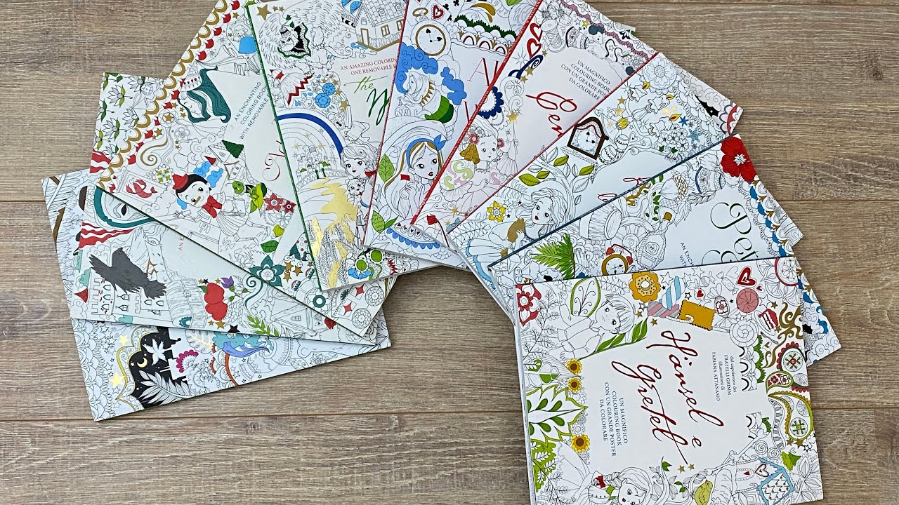 All my completed pages in Fabiana Attanasio books #collection #coloringbook #completedpages