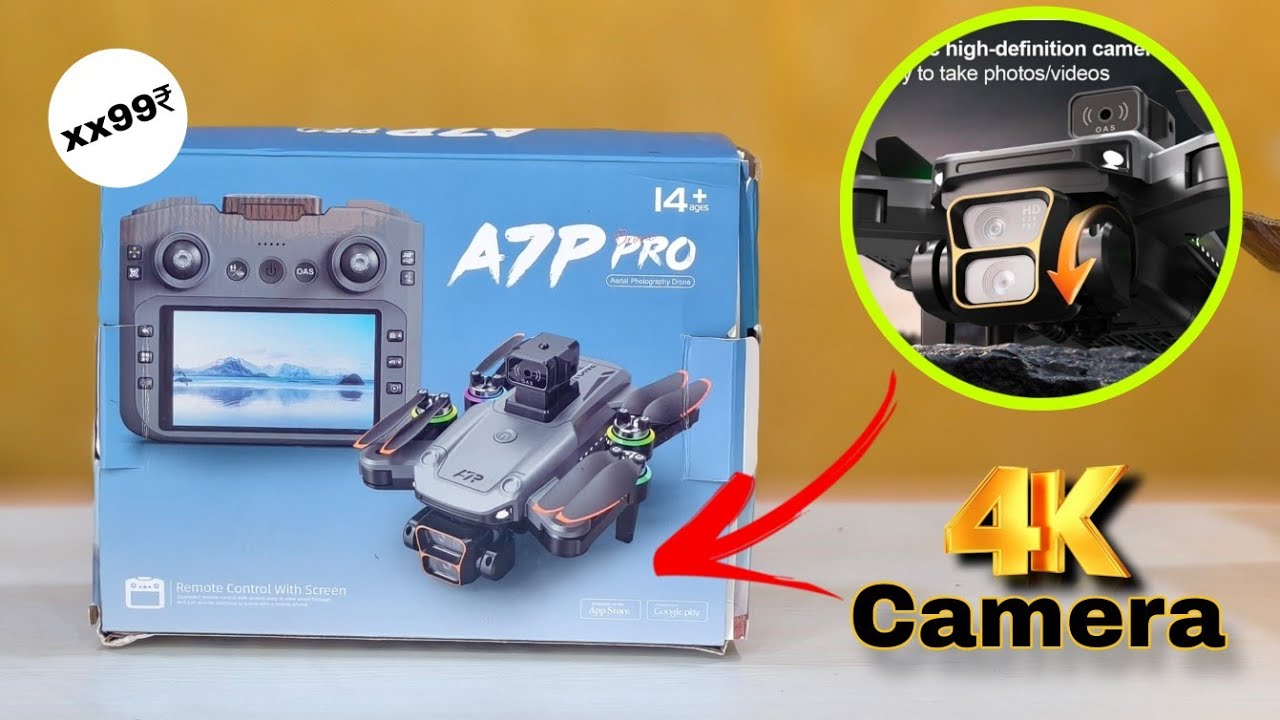 4K Dual Camera Drone 😱 Obstacle Avoid + LCD Remote | Worth It? 🚁🔥