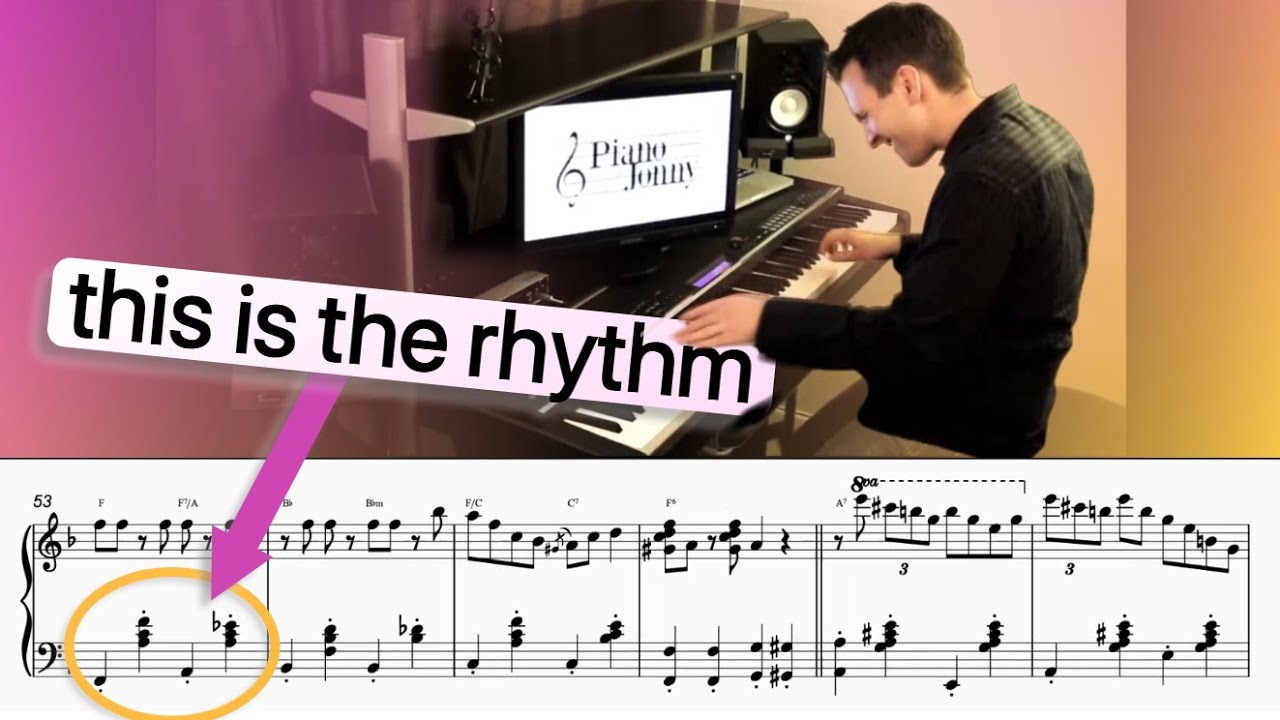 he's got rhythm.