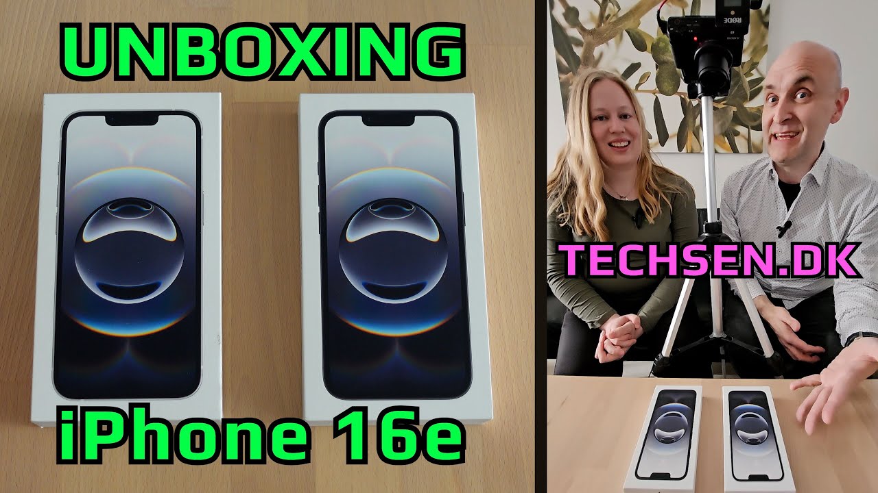 iPhone 16e unboxing Dansk