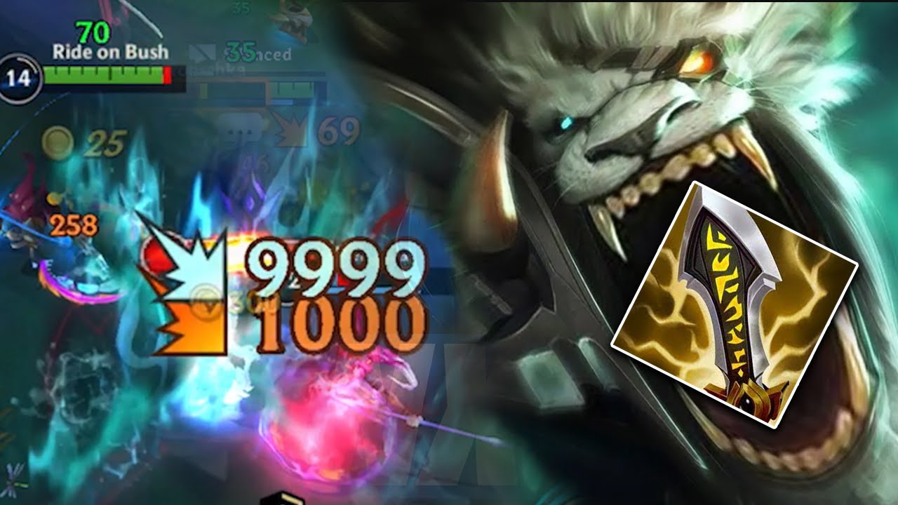 RENGAR IS 100%  BROKEN 2 HITS ONLY!?