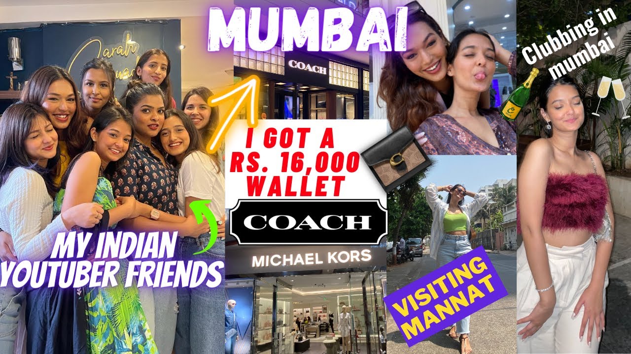 Mumbai Vlog | Bought Rs. 16,000 Wallet 😍 | Visitng Mannat, Met all my YouTube friends ❤️