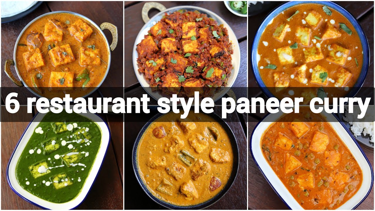 6 restaurant paneer curries recipe | quick paneer recipes indian | पनीर की टॉप 6 रेसिपीज