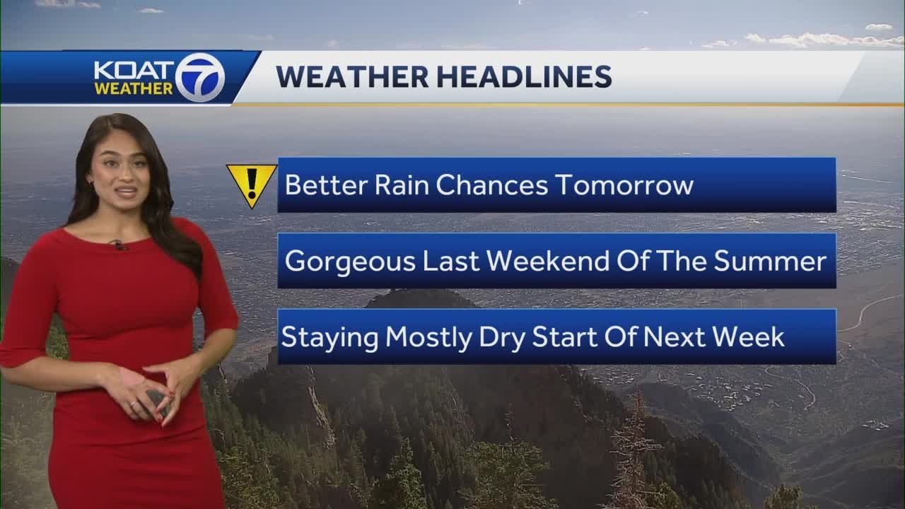 Rain chances rise in Albuquerque for Friday