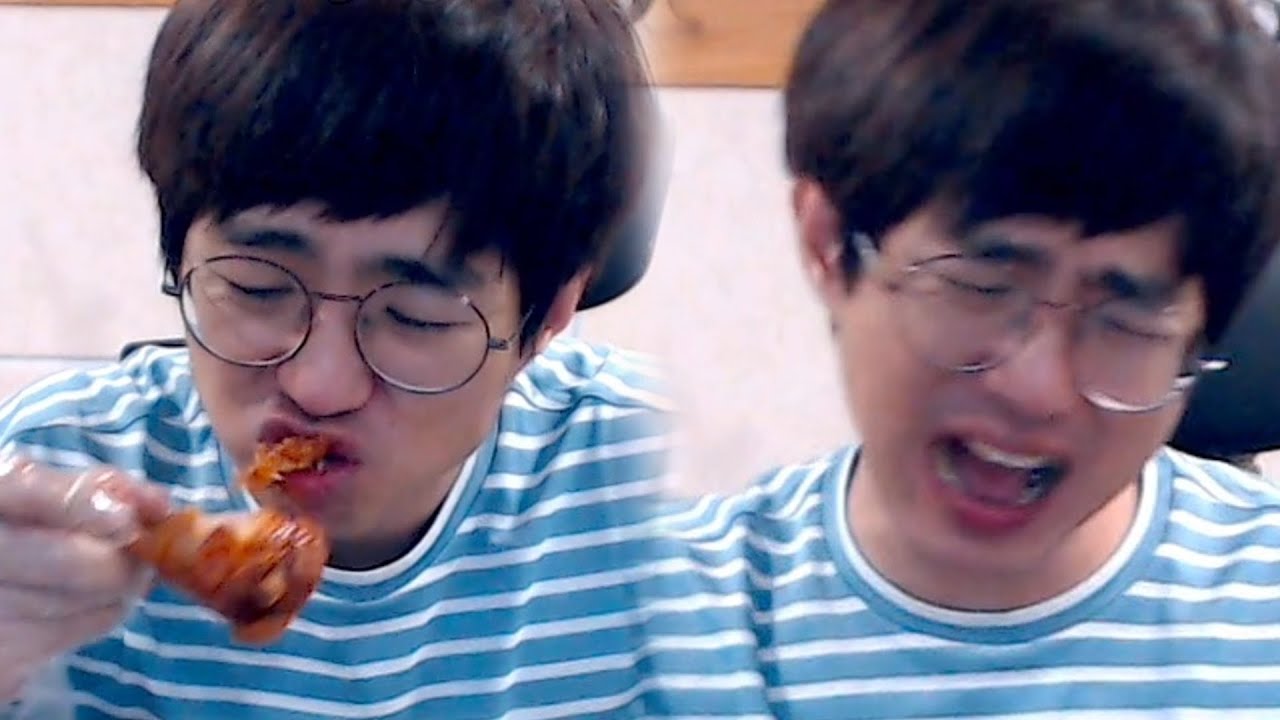 [케인] 치킨 먹으며 화내는 사람