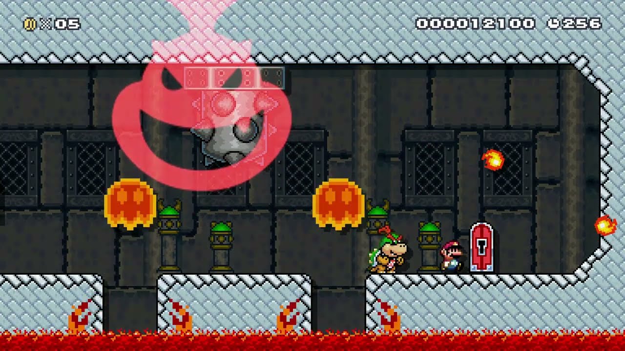 Bowser's skewer castle by SethReboot 🍄Super Mario Maker 2 Switch 2 No Commentary #duc