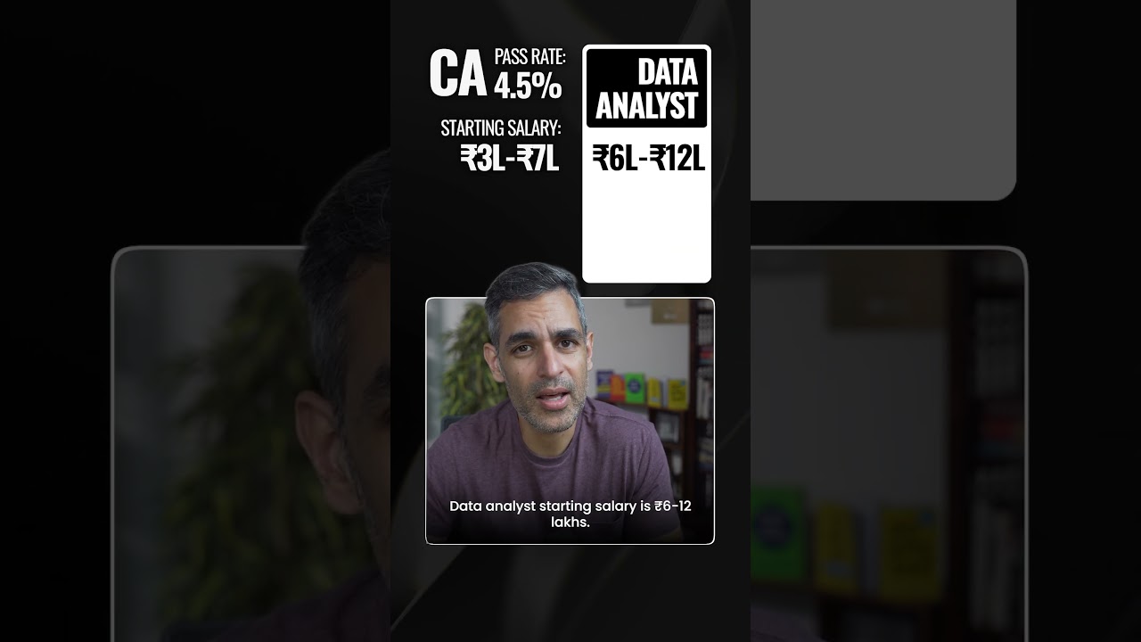 CA vs Data Analyst! REALITY CHECK! | Warikoo Careers #shorts