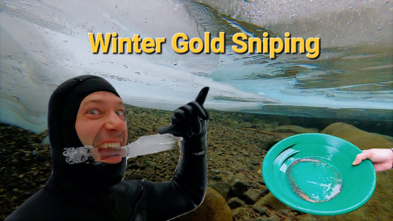 Fighting Winter Conditions to Snipe for Gold in BC.  Double Wetsuits for the Win!  Finding Gold!