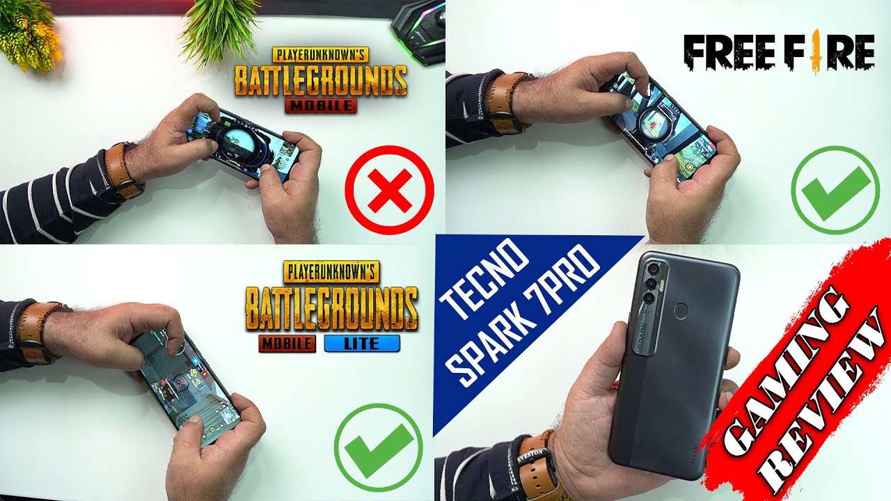 Tecno Spark 7Pro Gaming Test | FPS Meter,Graphics | PUBG,PUBG Lite,Free Fire Gameplay | How is it?