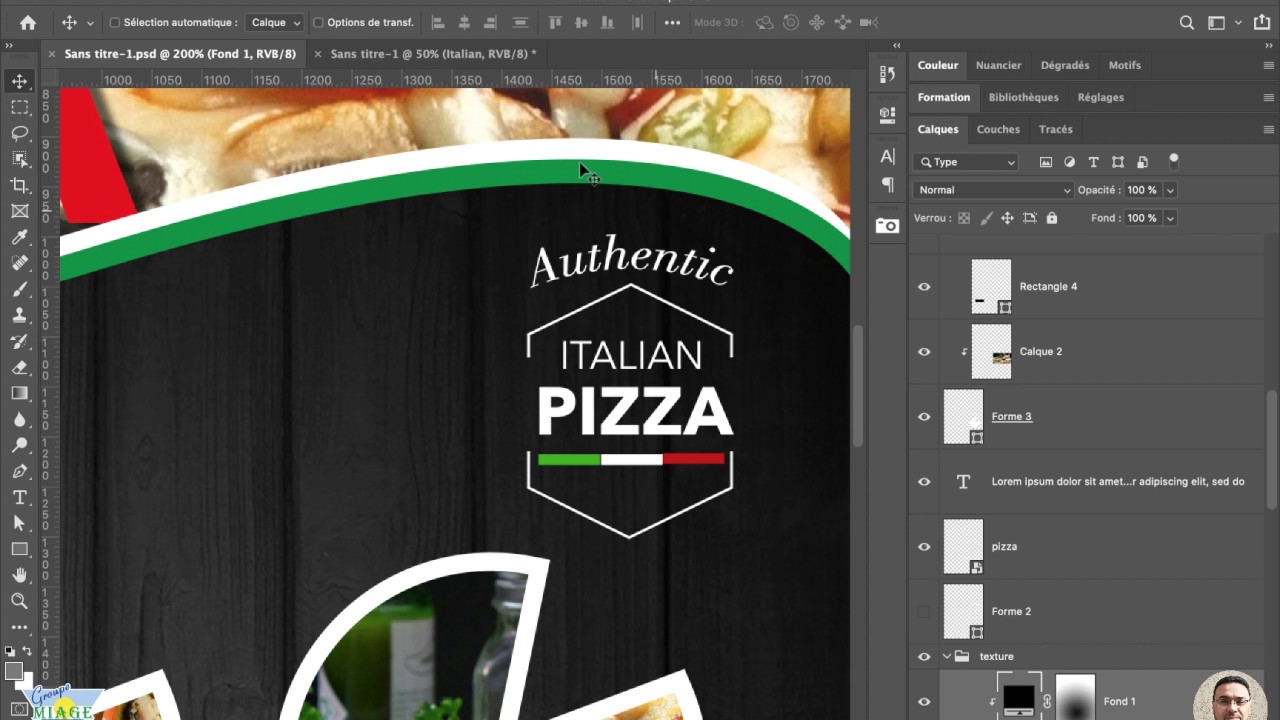 Adobe photoshop : Les calques de formes - part 3
