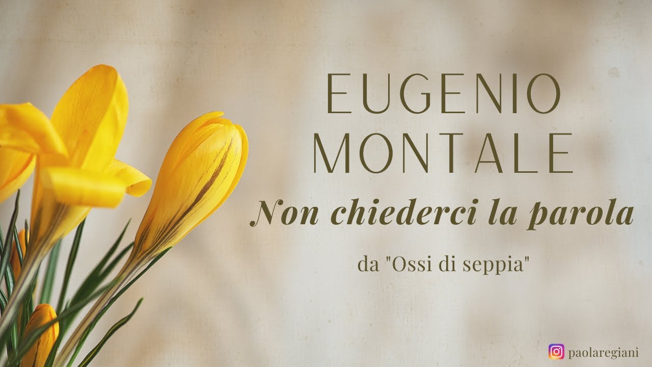Eugenio Montale. 