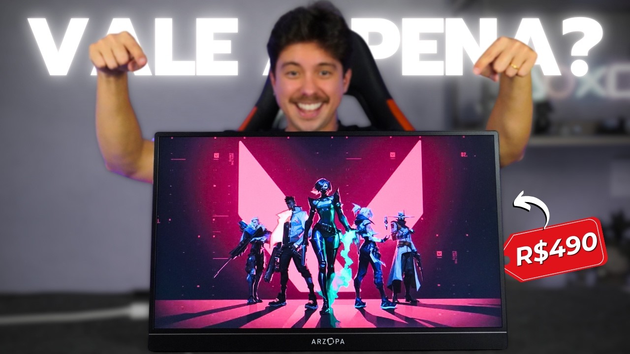 ARZOPA Z1FC: O Monitor Portátil MAIS VENDIDO Vale a Pena?