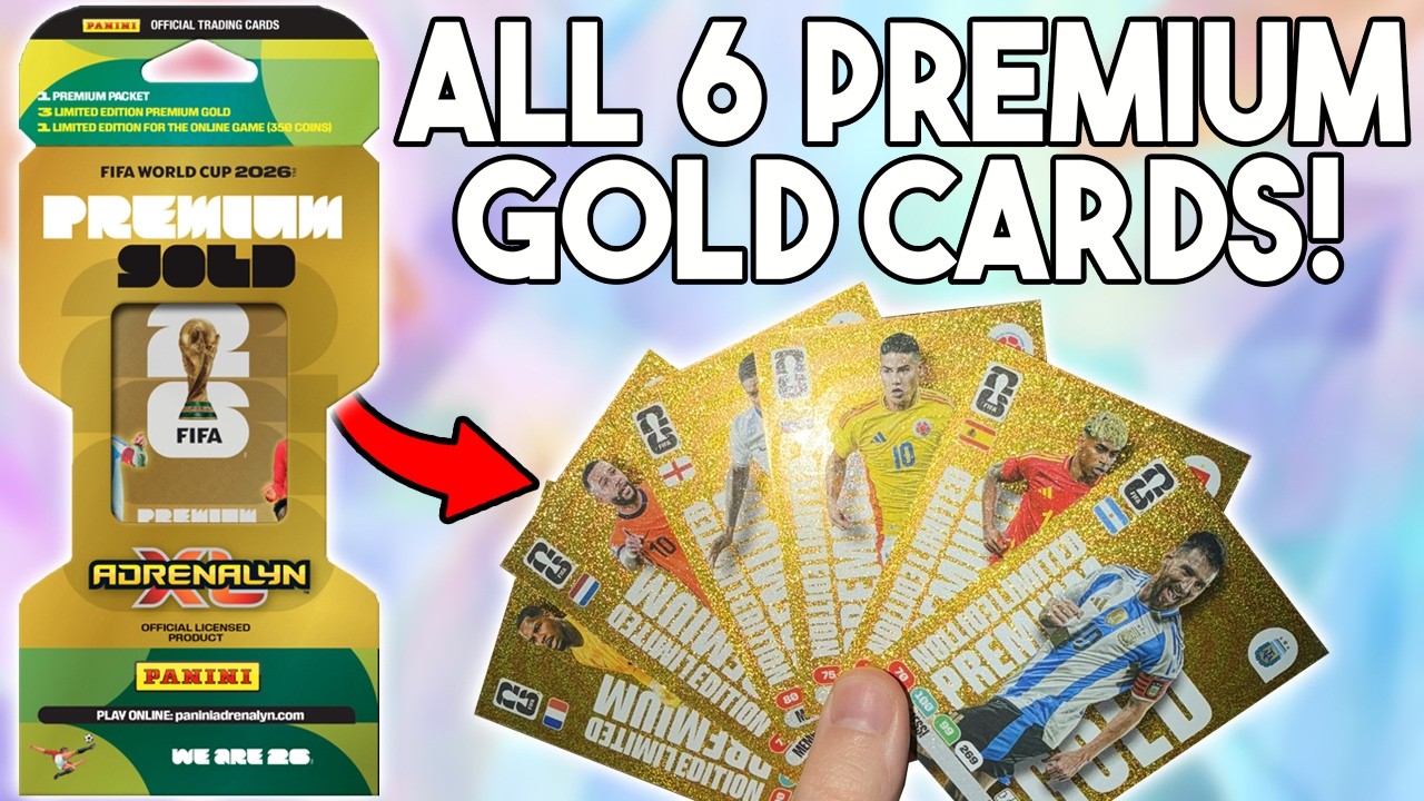 NEW PREMIUM GOLD PACKETS IN ADRENALYN XL FIFA WORLD CUP 2026