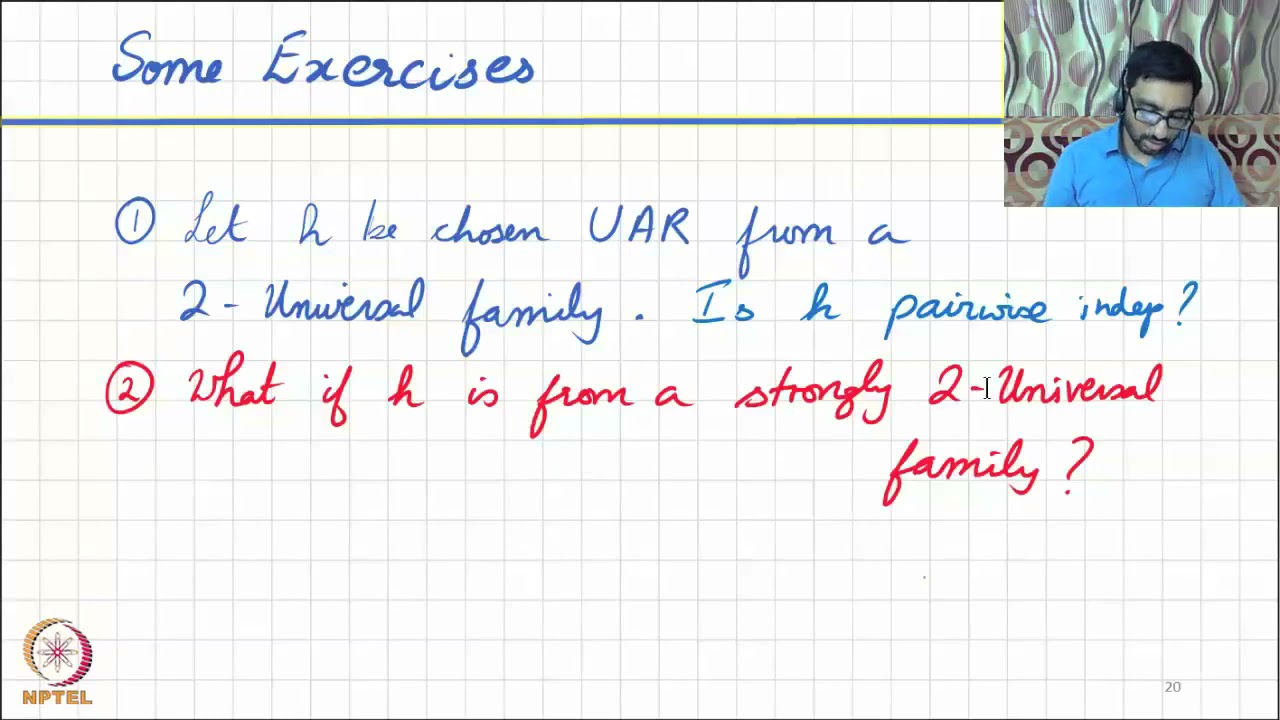 Universal hash functions