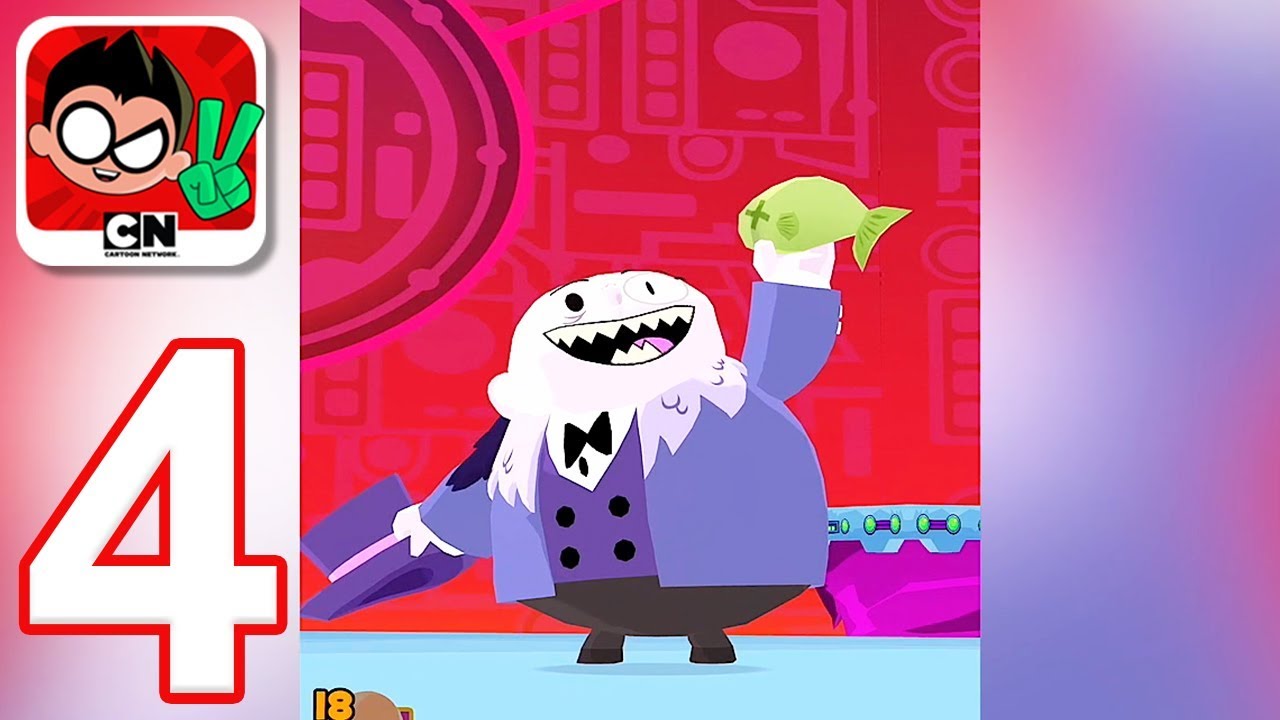 Teeny Titans 2 - Gameplay Walkthrough Part 4 - Penguin's Tournament (iOS, Android)