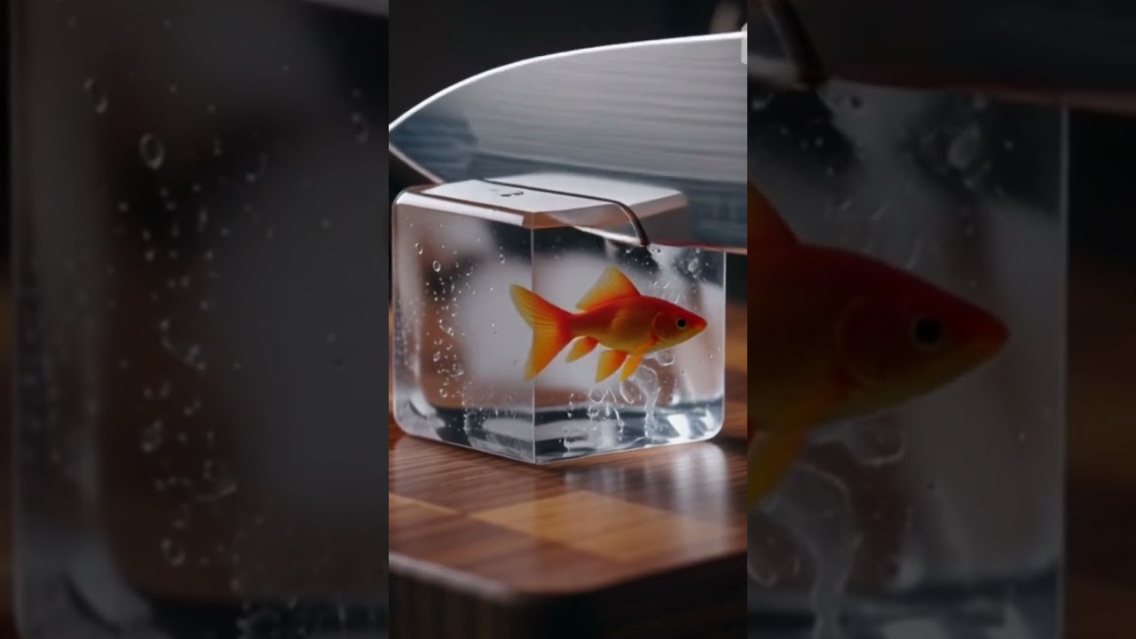 Ai Golden fish cutting. 