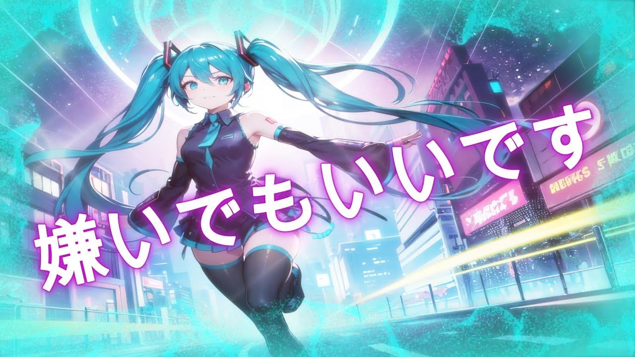 🎧嫌いでもいいです(オリジナル曲By初音ミクボカロ)