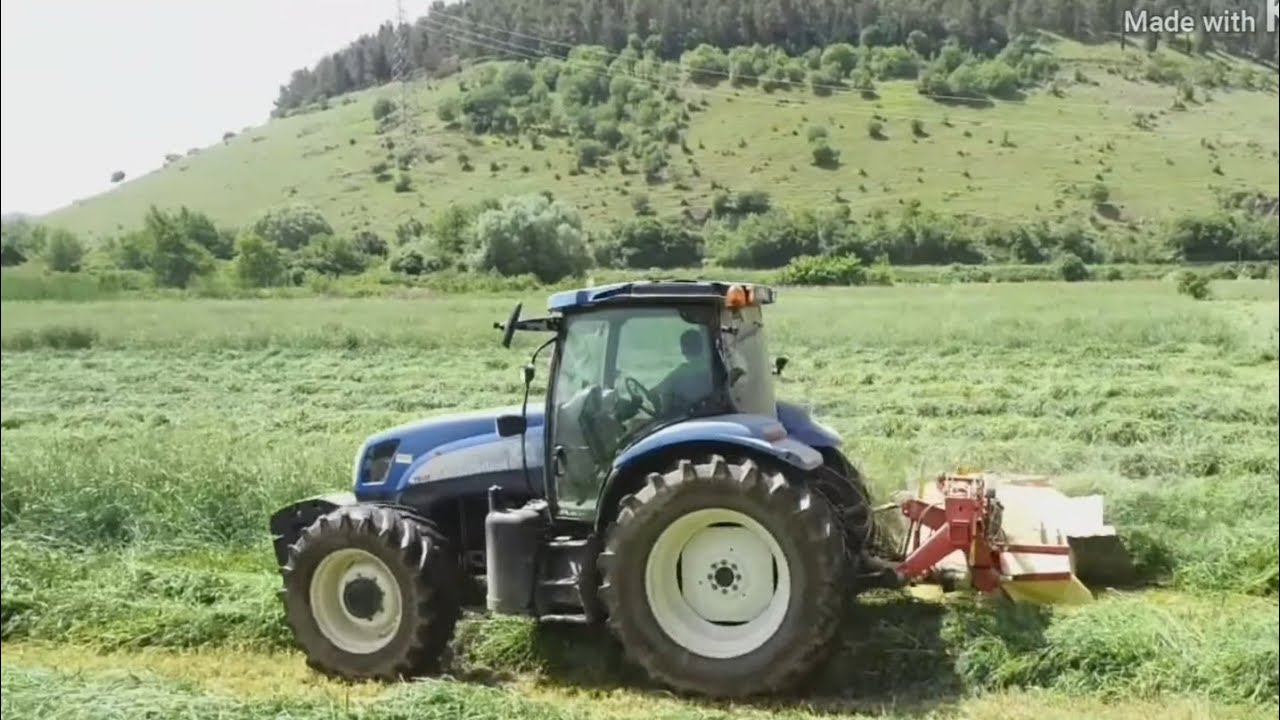 [Sfalcio erba 2019] New holland ts135a+pottinger novacat 305h;Lamborghini 1060 premium+Kuhn Fc243