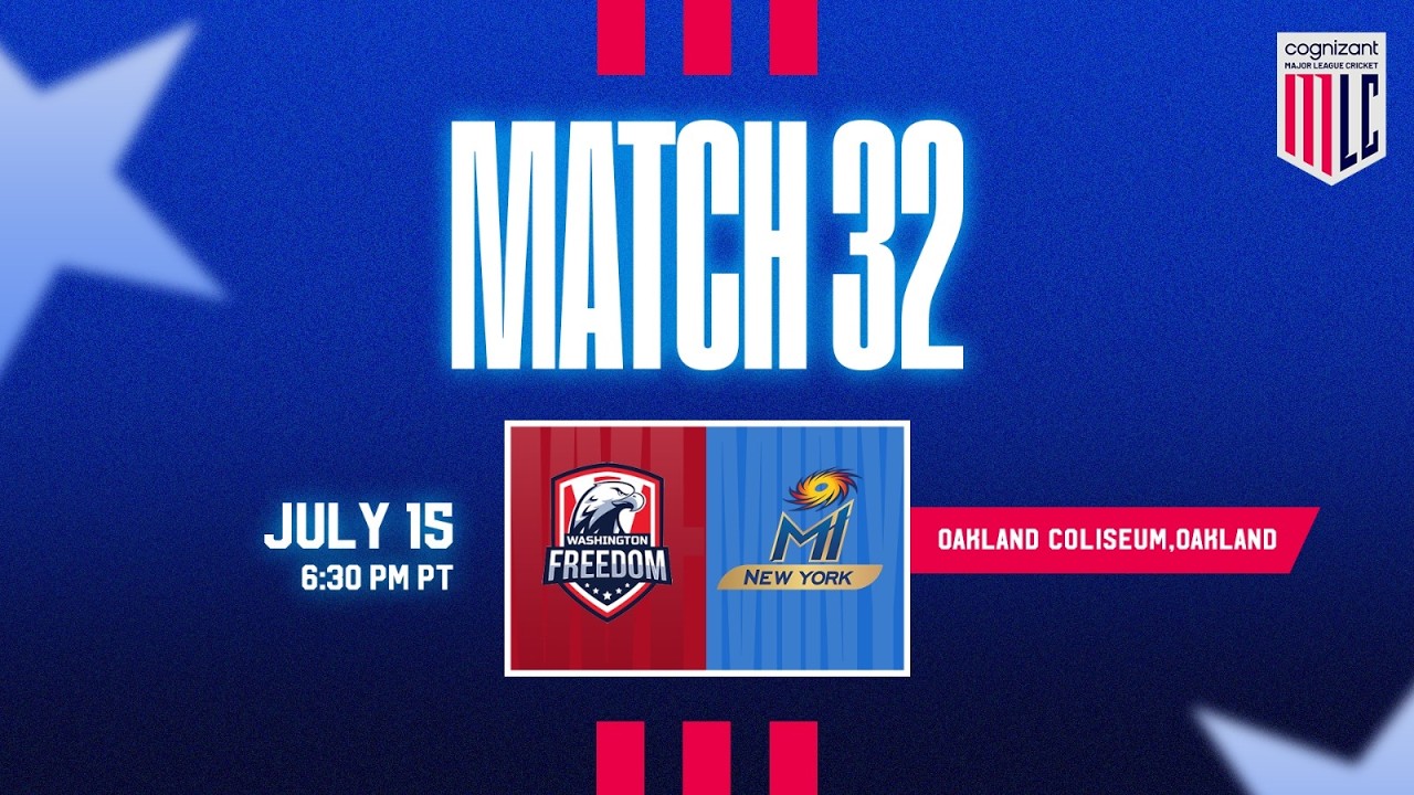 LIVE | Washington Freedom vs MI New York | Cognizant Major League Cricket 2026