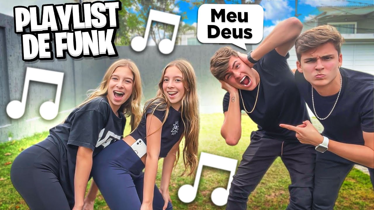 REAGIMOS A PLAYLIST DE FUNK DAS MINHAS IRMÃS! P2•Irmãos Scribel•