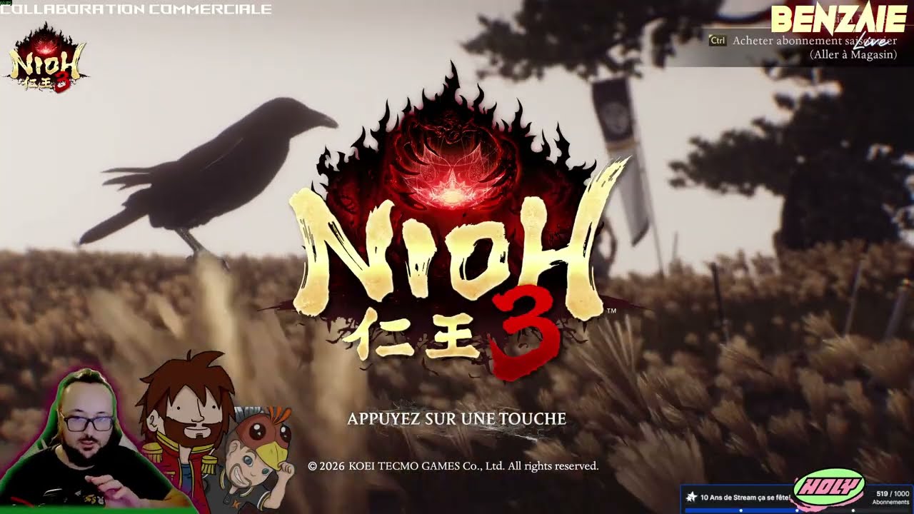 Les 3 Ninja Contre-Attaques ! Soirée NIOH 3 avec @fantabobshow & @krayn_live !ninja #FR #holy