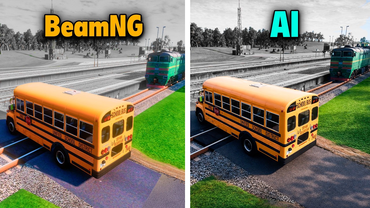 Видео BeamNG против ИИ | Безумные краш-тесты | BeamNG Drive