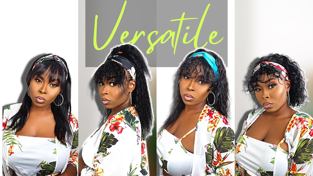 💖LOOKBOOK | 5 Janet Collection human hair Headband Wigs with DETACHABLE Bangs