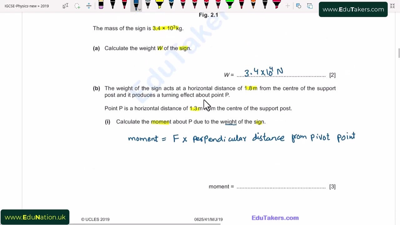 IGCSE 2 may june 43 2019 (Theory)