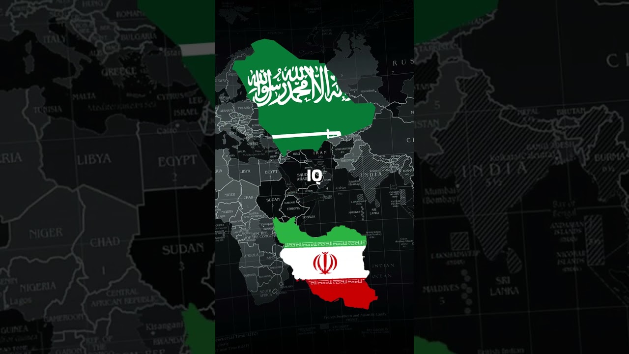 Saudi Arabia VS Iran #shorts #comparison