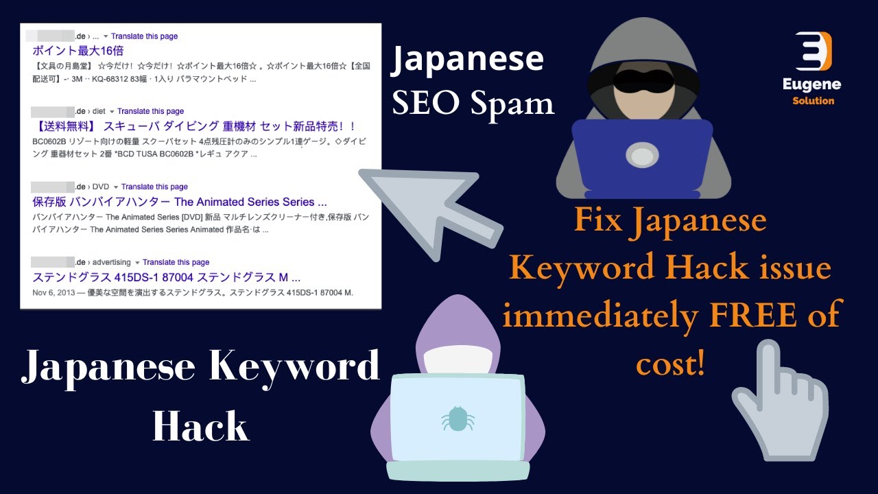 How to Fix Japanese Keyword Hack issue immediately FREE of Cost!