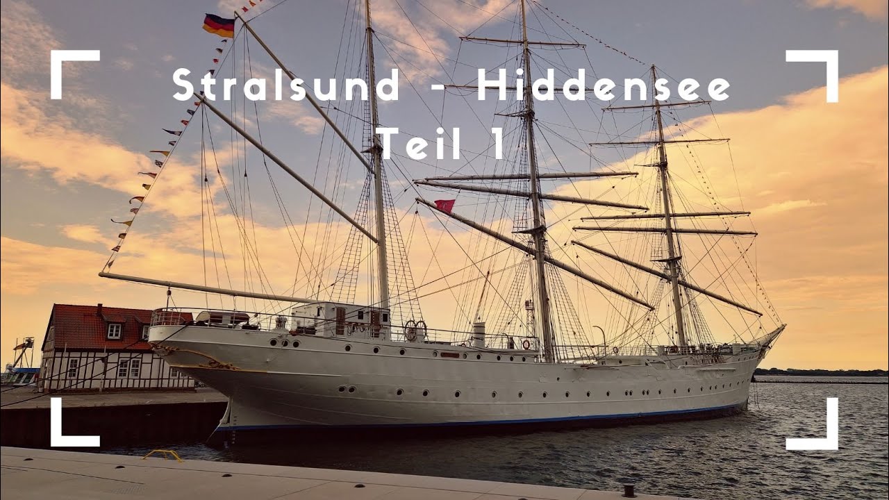 Entdecke den Stadthafen Stralsund, die Gorch Fock und die Fähre nach Hiddensee!