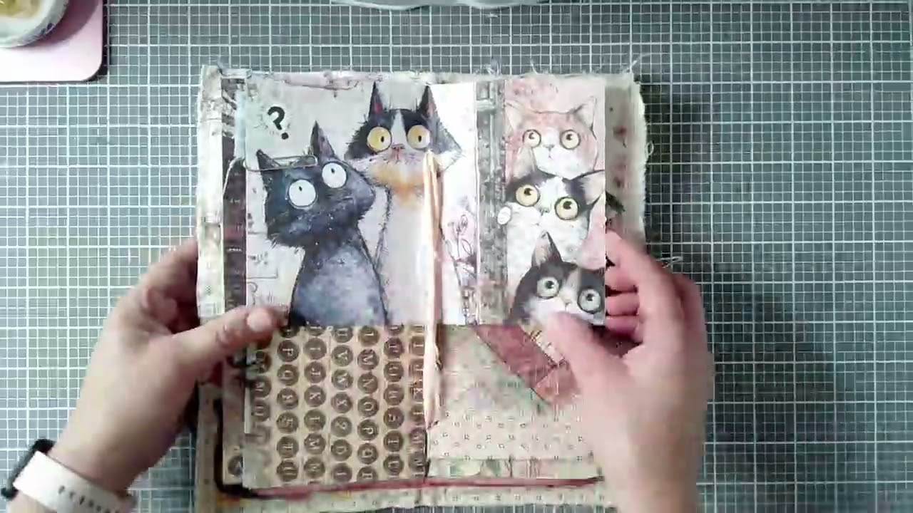 Cat Journal Flip Through gifted to Designs by Dina for Retreat