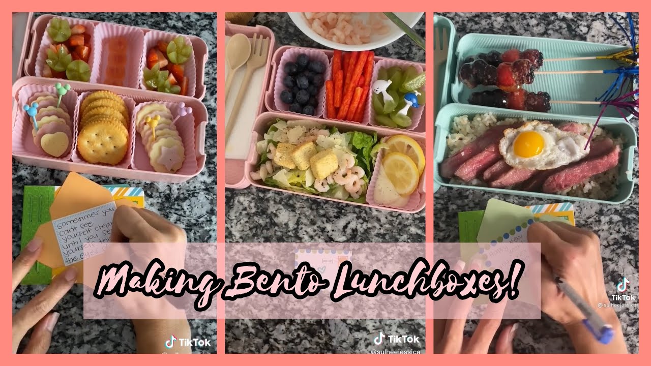 Making Bento Lunch Boxes! | TikTok Compilation 2021 @Jessica Woo