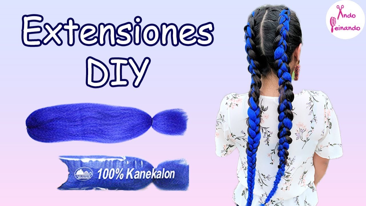 CÓMO HACER TRENZAS CON EXTENSIONES | DIY TRENZAS BOXEADORAS CON CABELLO SINTÉTICO | KANEKALON