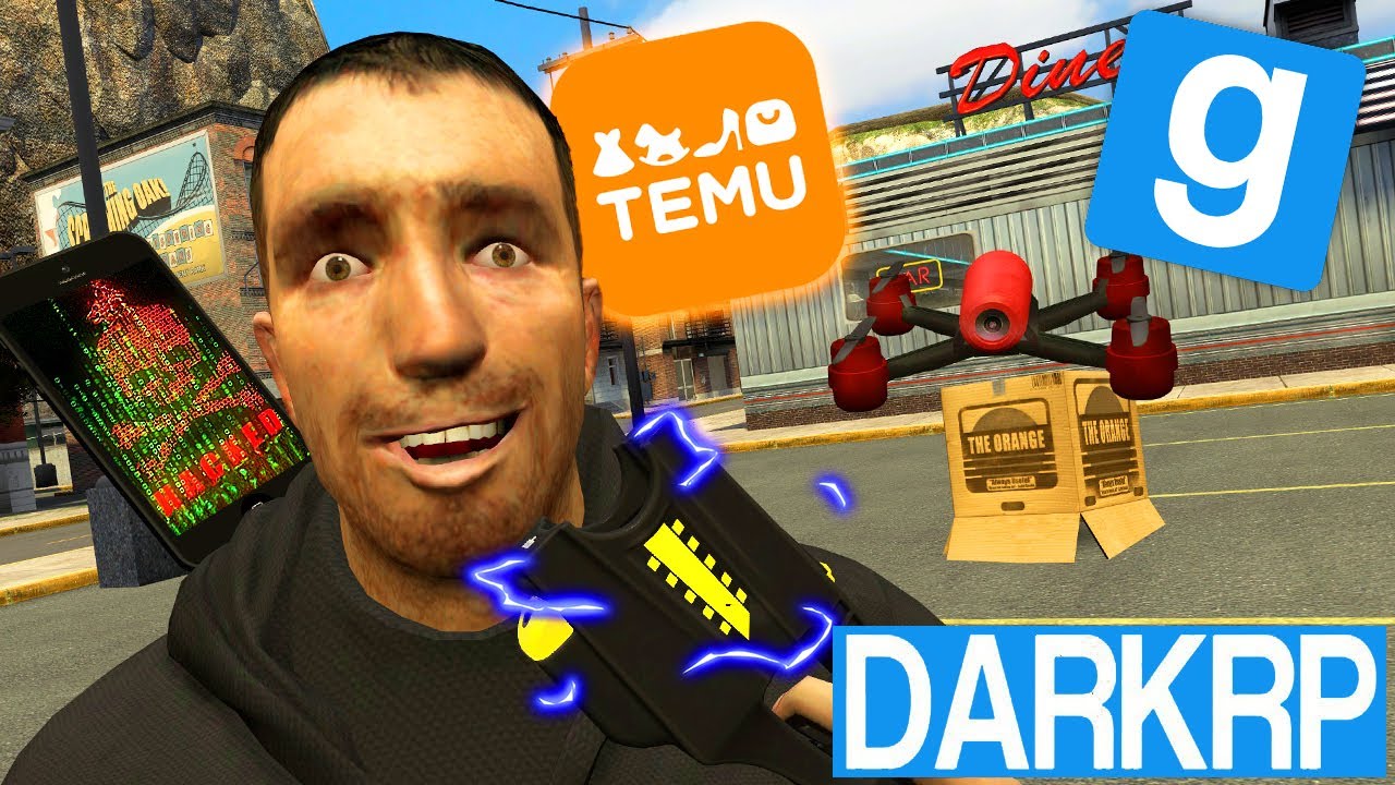 LE FLIC BAC COMMANDE DES GADGETS TEMU 2 !! 😂 - Garry's Mod DarkRP