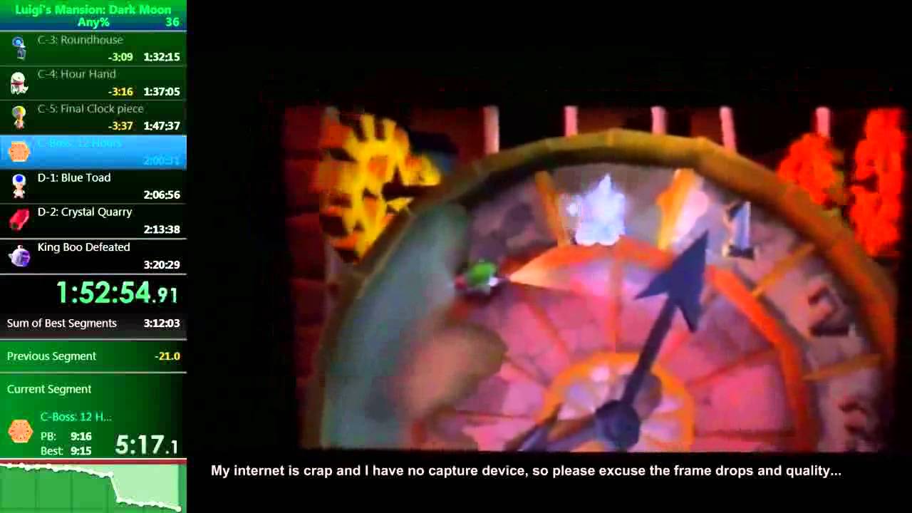 Luigi's Mansion: Dark Moon - Any% Speedrun - 3:15:28