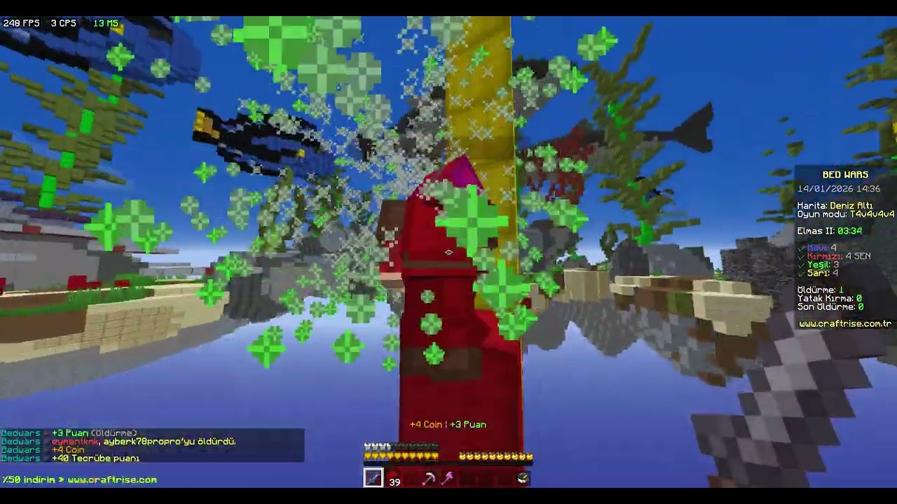 CraftRise  bedwars 1. bölüm