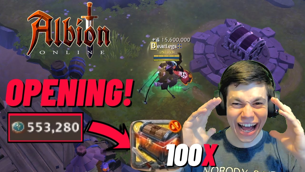 Opening 100 skrzynek zdobywcy T7 - Albion Online