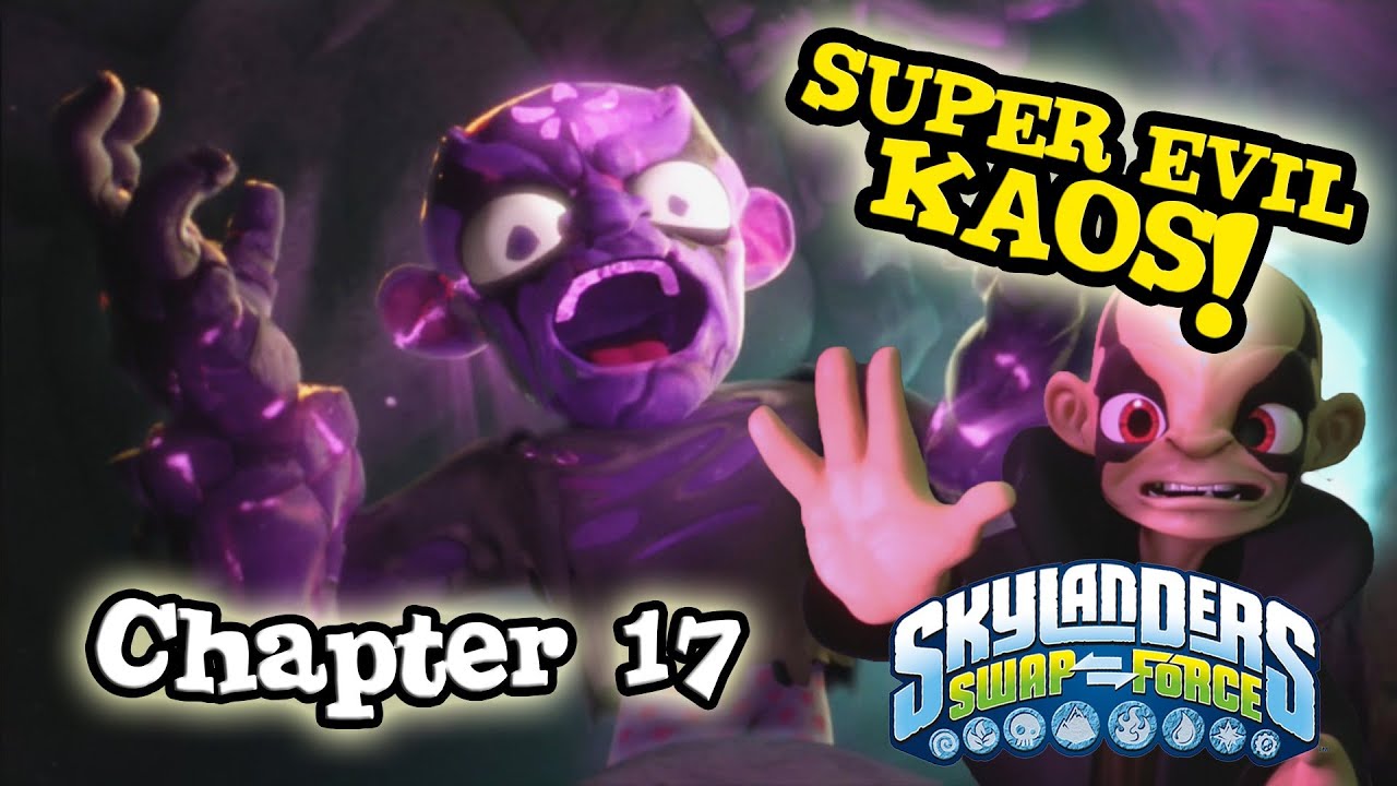 Let's Play Skylanders SWAP FORCE - Chapter 17 Cloudbreak Core SUPER EVIL KAOS BATTLE! (Hard Mode)