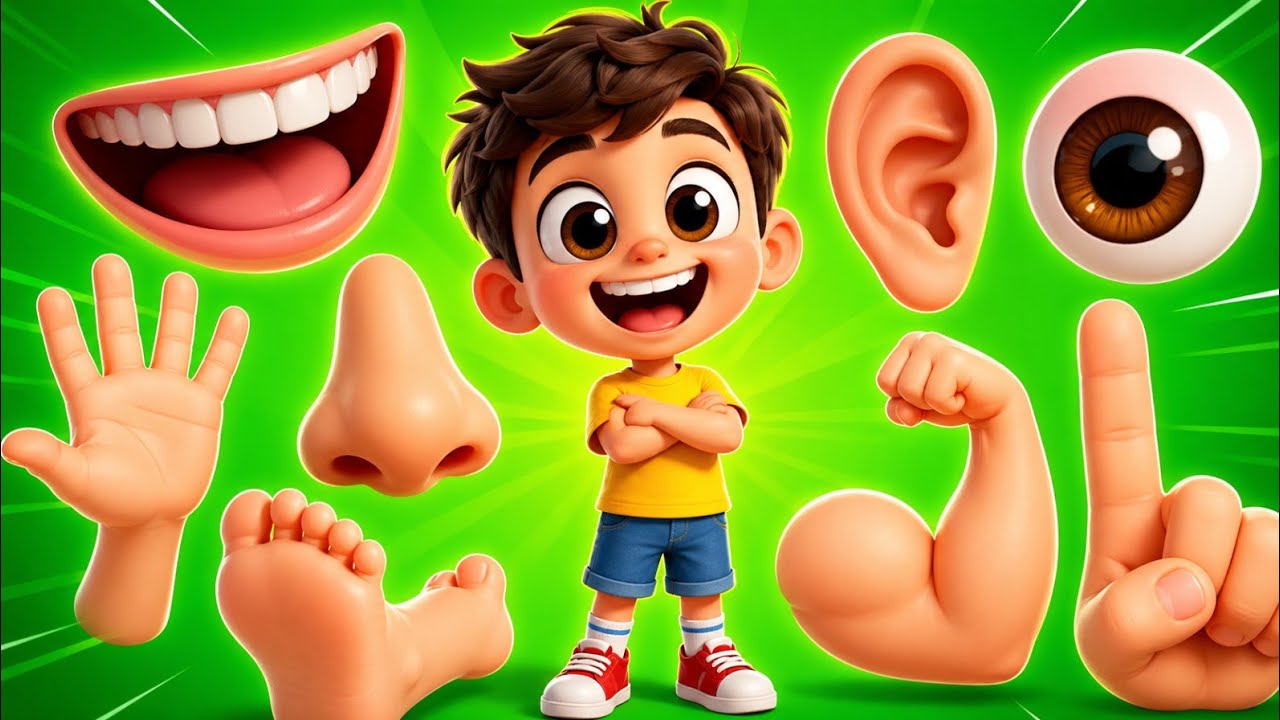 Body Parts Song for Kids | Learn Body Parts | Parts of the Body Song | Nursery Rhymes | Body Parts |
